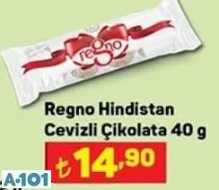 REGNO HİNDİSTAN CEVİZLİ ÇİKOLATA